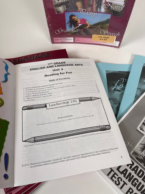 7th Grade Language Arts (Kit - 13 pieces)