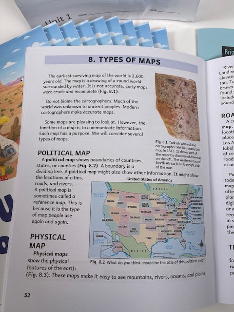 4th Grade US Geography (Kit - 13 pieces)