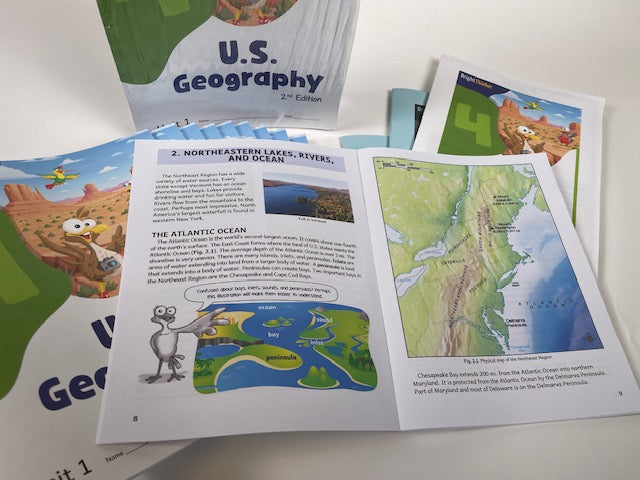 4th Grade US Geography (Kit - 13 pieces)