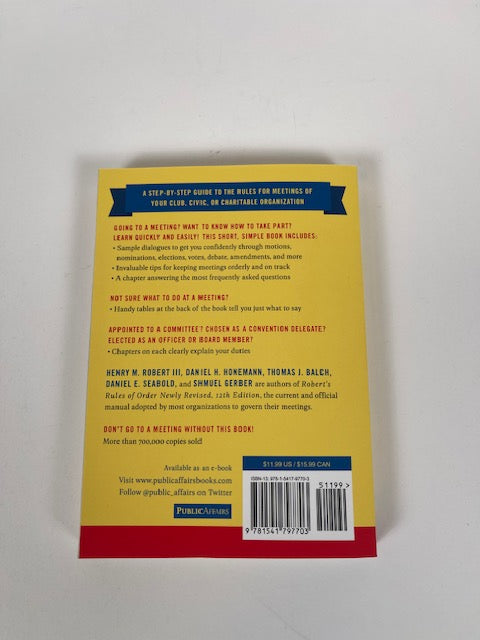 Robert's Rules of Order